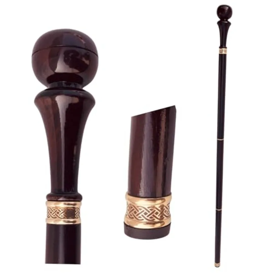 

Handmade Walking Stick Brass Handle Wooden Cane 36" Rosewood Stylish Derby Gift Idea Grand Father Mother in Law Grandpa Grandma