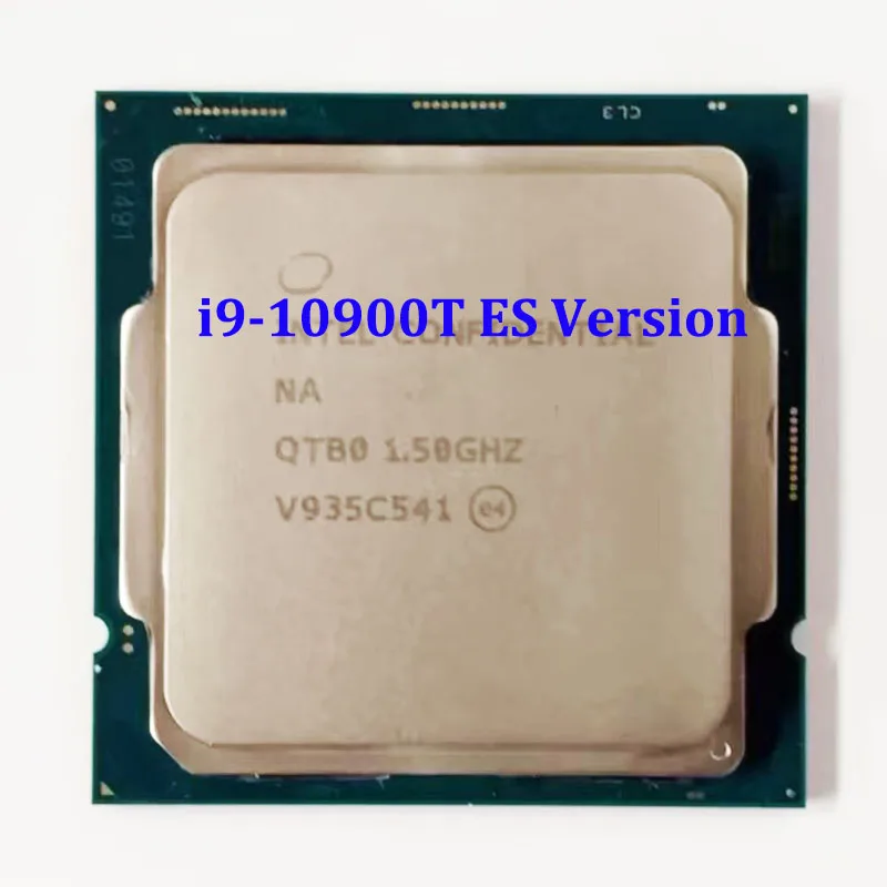 QTB0 For i9-10900T ES Version CPU Processor 10-Cores 20-Threads 20MB Cache 35W TDP LGA1200 Step 1 Need to Flash Bios