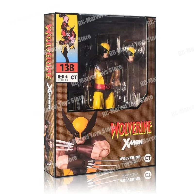 In Stock Ct Toys Wolverine Mafex 138 Anime Action Figure Logan Deadpool 3 Movie Figures Model Doll Christmas Birthday Toys Gifts