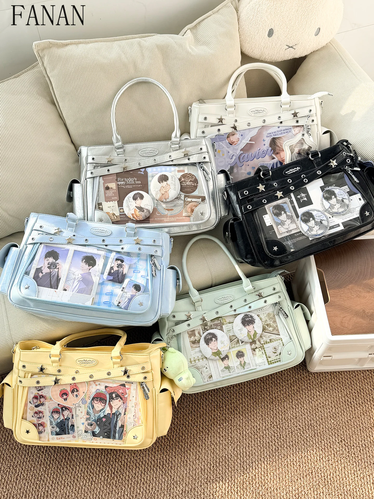 

Top-Handle Bags Large Size Casual Handbag Sweet and Cute Fashion Japanese Style Girls Handbags Elegant Women's Bags