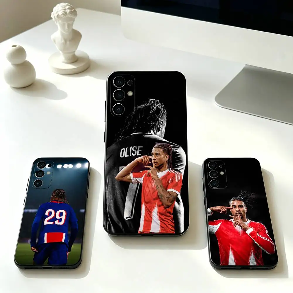 Football M-Michael Olise   Phone Case Black Silicone Soft For Samsung S25,S24,S21,S22,S23,S30,Ultra,S20,Plus,Fe,Lite