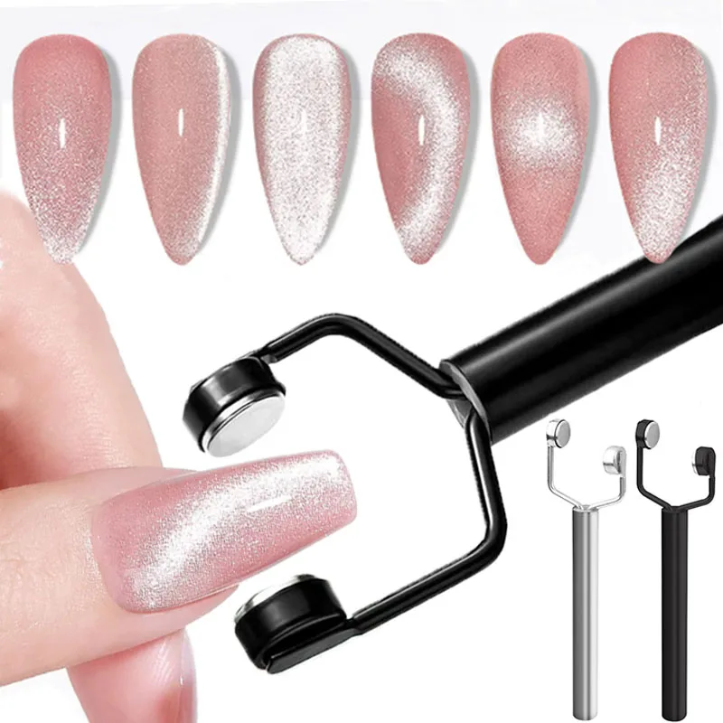 Y-shaped Double Headed Magnet Nail Art Stick Super Strong Cat Eye 3D Line Strip Effect French Multi-Function Nail Magnetic Stick