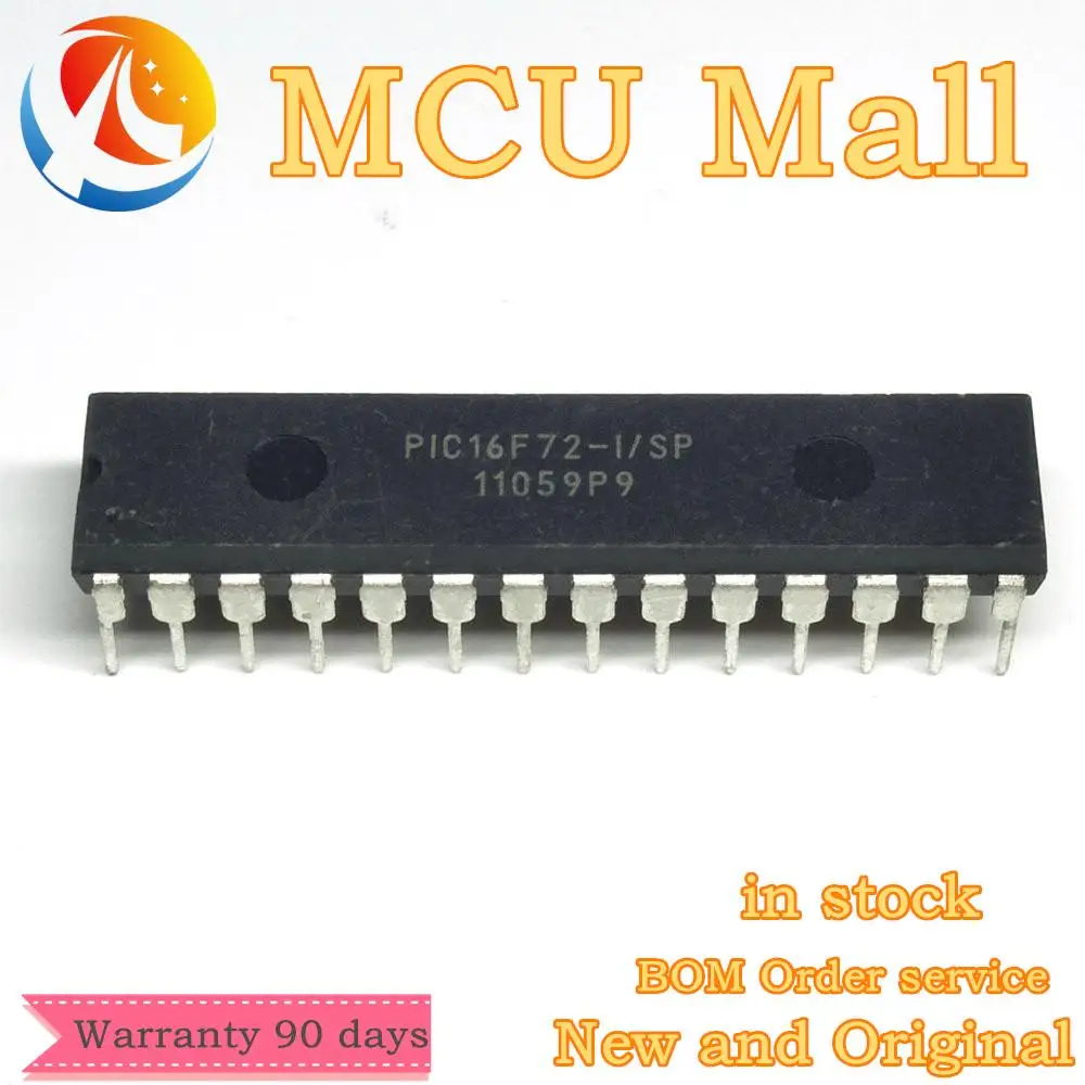 in stock 1PCS  PIC16F72-I/SP PIC16F72 16F72 DIP28 IC