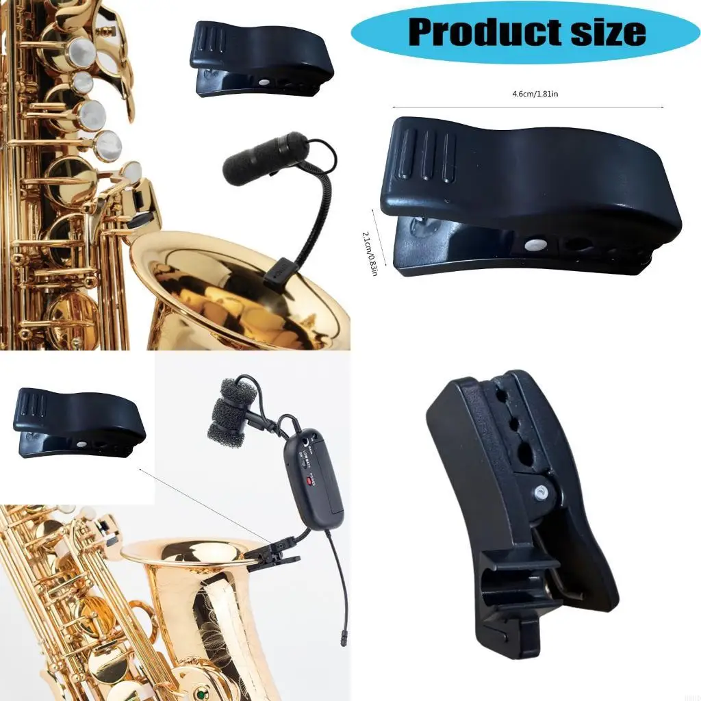 Plastic Saxophone Microphone Clip Professional Mounting Clamp For Secure Attachment During Performances Enduring 69HD