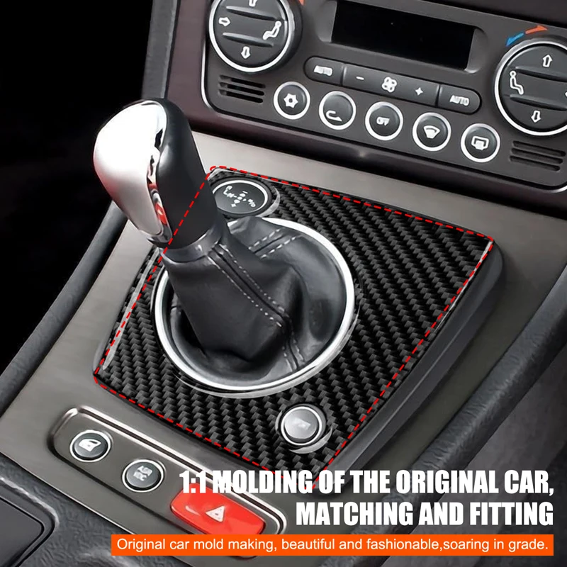 For Alfa Romeo 159 2004-2011 Automotive Center Shift Indicator Panel Soft Carbon Fiber Automotive Modification Parts