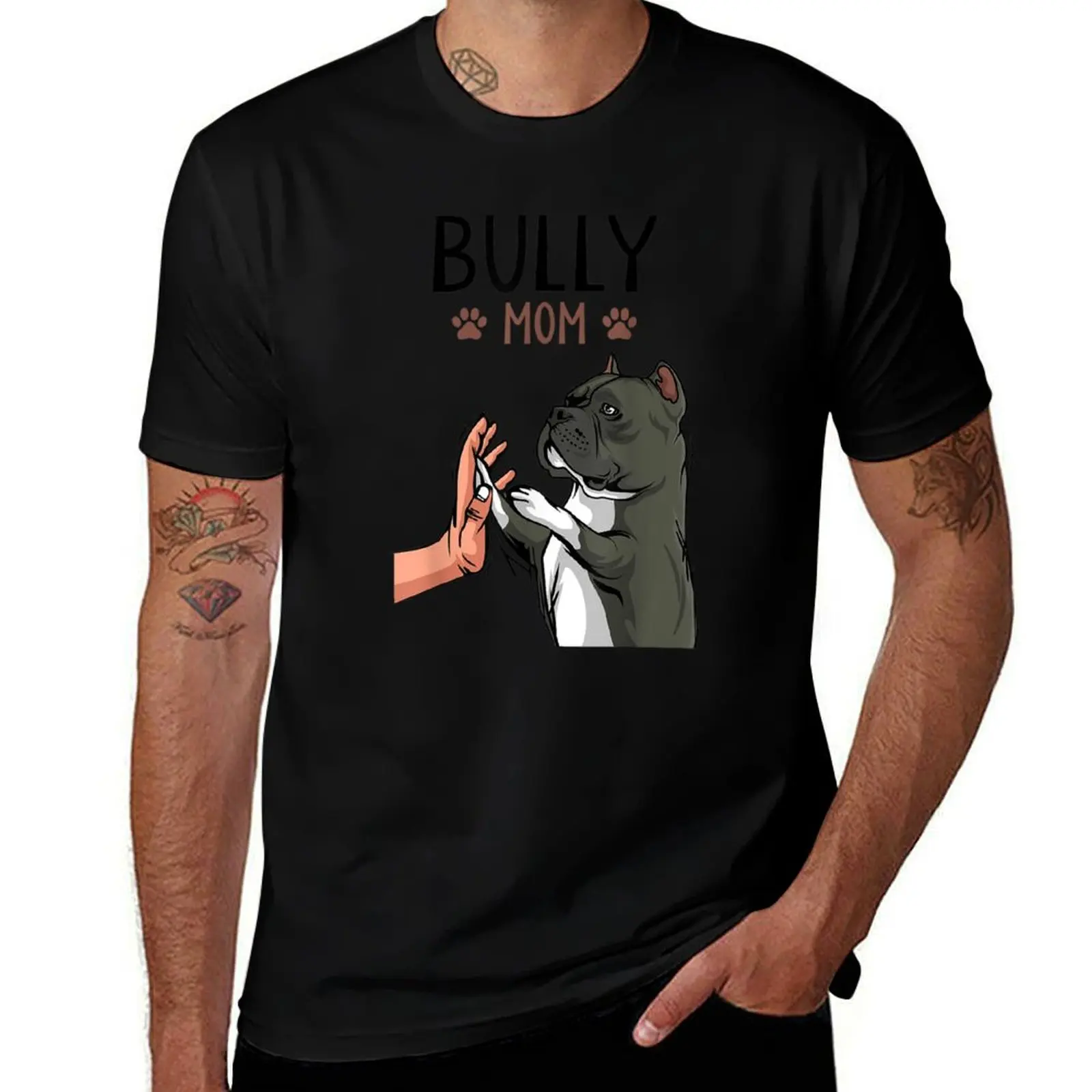 American Bully Mom T-Shirt graphic t shirts for man T-Shirt