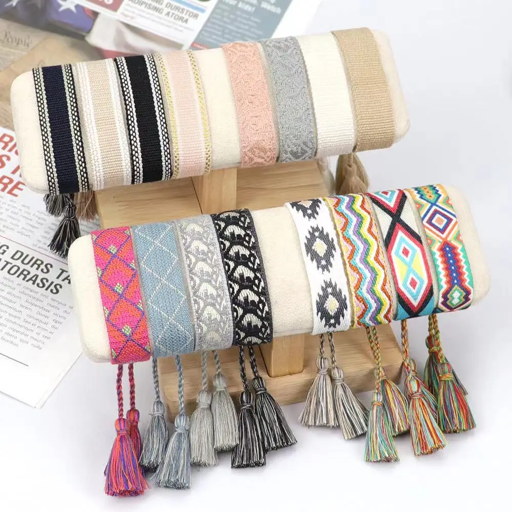 Plain Woven Bracelets Handmade Tassel Bracelets You Can DIY with Your Own Charms