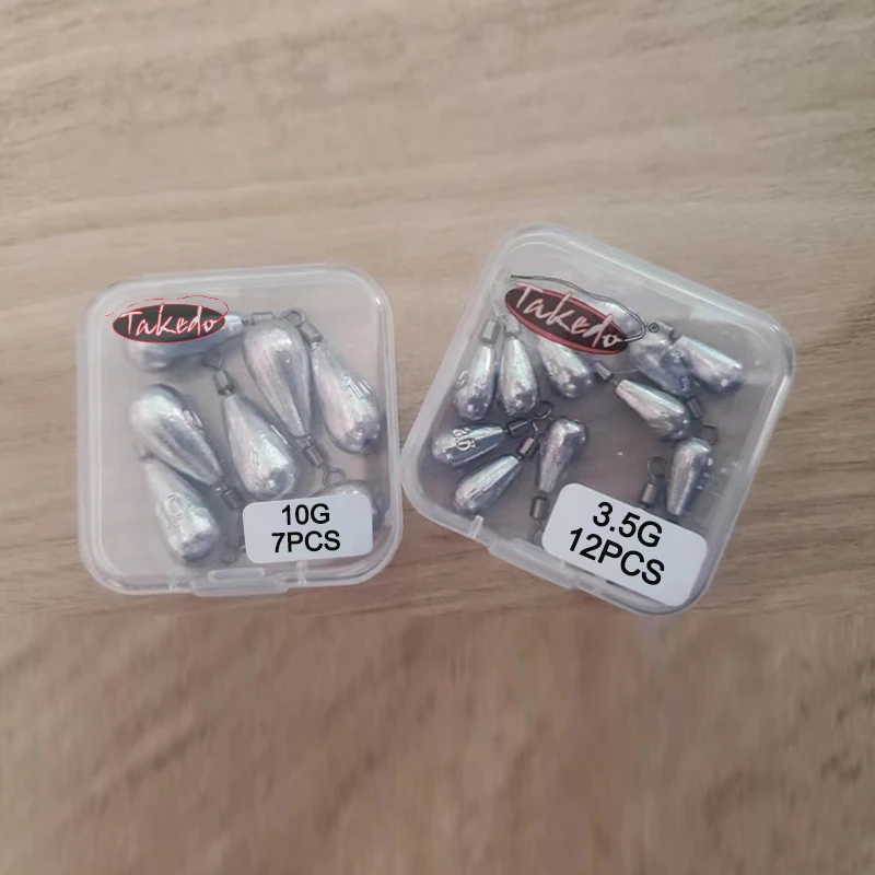 TAKEDO FD04 Free Drop Angeln Gewicht Sinker 3,5g 5g 7g 10g 14g 20g Angeln Sinker mit Wirbel Angeln Zubehör Für Angeln – Detail 9