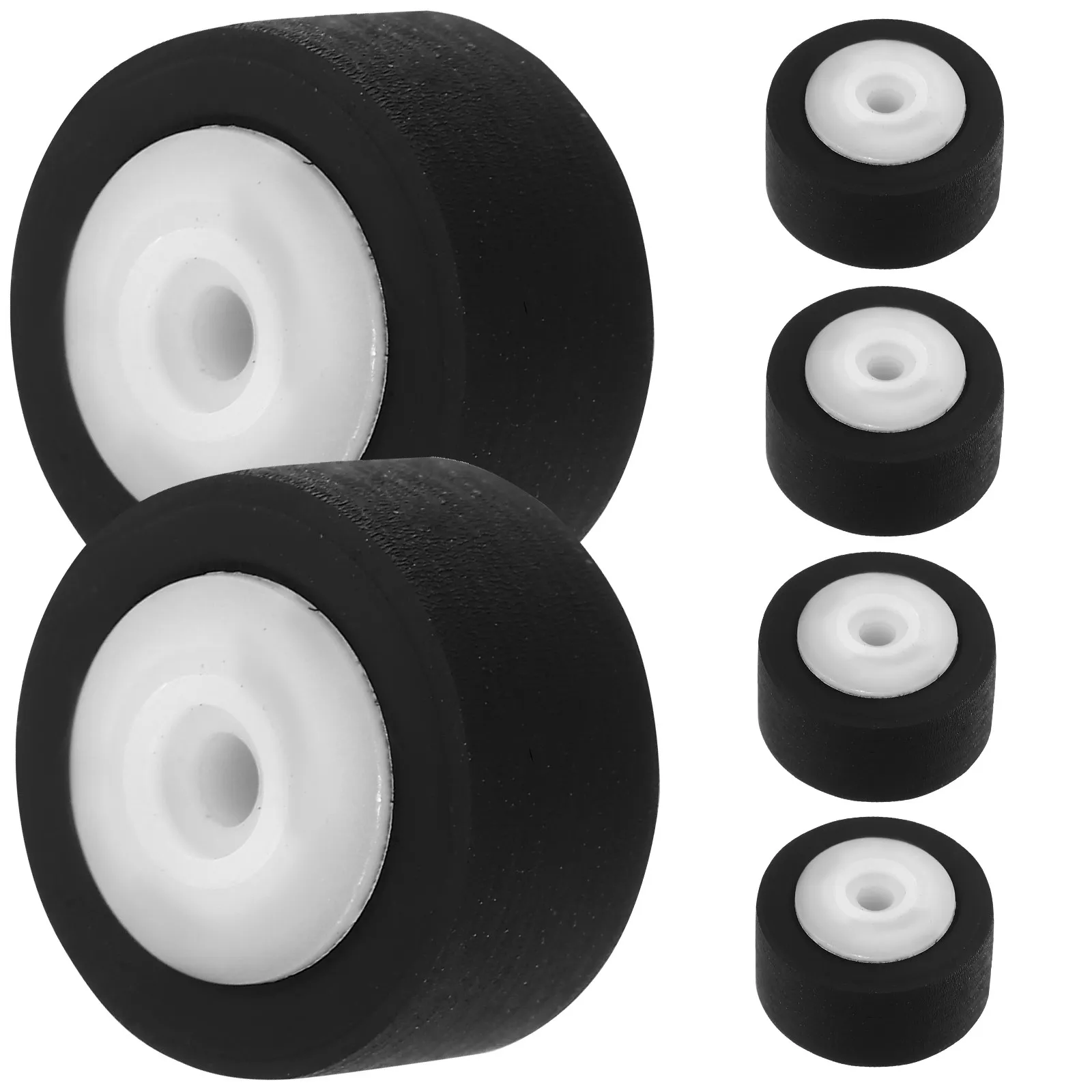 6Pcs Pinch Roller for Cassette Tape Recorder 13Mm Plastic Bearing Roller for Radio Video Audio Repair Parts Radio Supplies