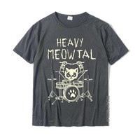 2025 New Hot Heavy Meowtal Cat Metal Music Gift Idea Funny Pet Owner T-Shirt Latest Tops Shirt Cotton T Shirts For Boys Geek