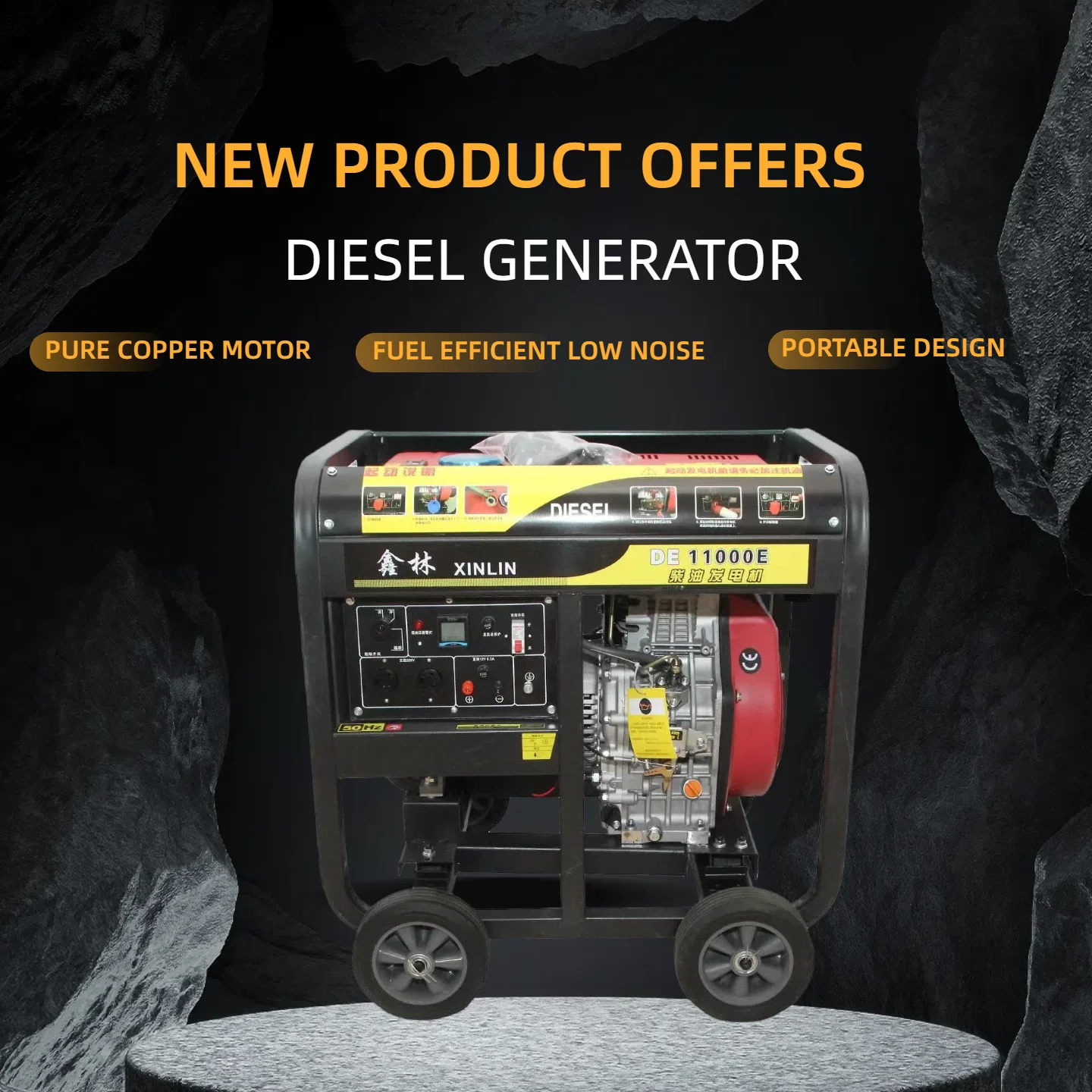 

Camping Electricity Outdoor Generator Engine Customizable Noiseless Generator 4kw Factory Direct Sales Ready-to-use Genset 110v