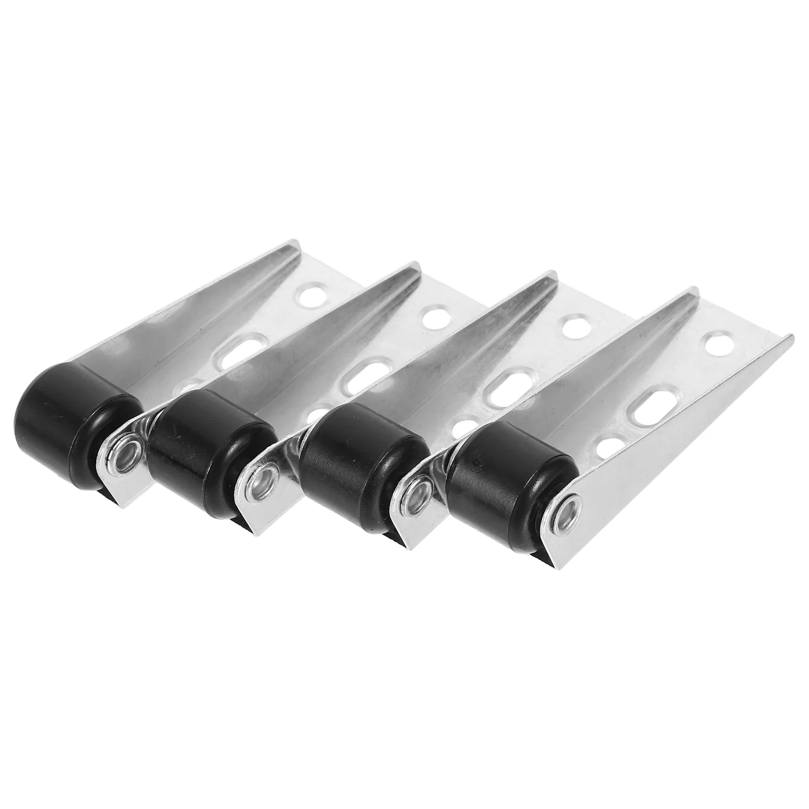 4 Pcs Sliding Door Track Pulley Closet Guide Caster Gate Rolling Hardware Kit Heavy Duty Wheel Cabinet