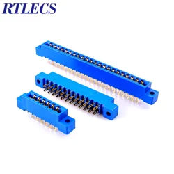 10pcs Flange 805 Card Edge Connector 3.96 mm Pitch 8 12 16 20 24 30 36 44 56 72 Pin PCB Gold Finger Board Slot Wire Solder Type
