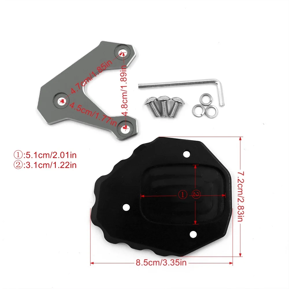 Számára Honda Racing F1 CB500X CB 500X CB500 X 2013-2023 2022 2021 Motorbicikli Oldaltámasz Cipőnyelv Domboldal állni Bővít kiterjesztése Autórendszám Kárpitoz