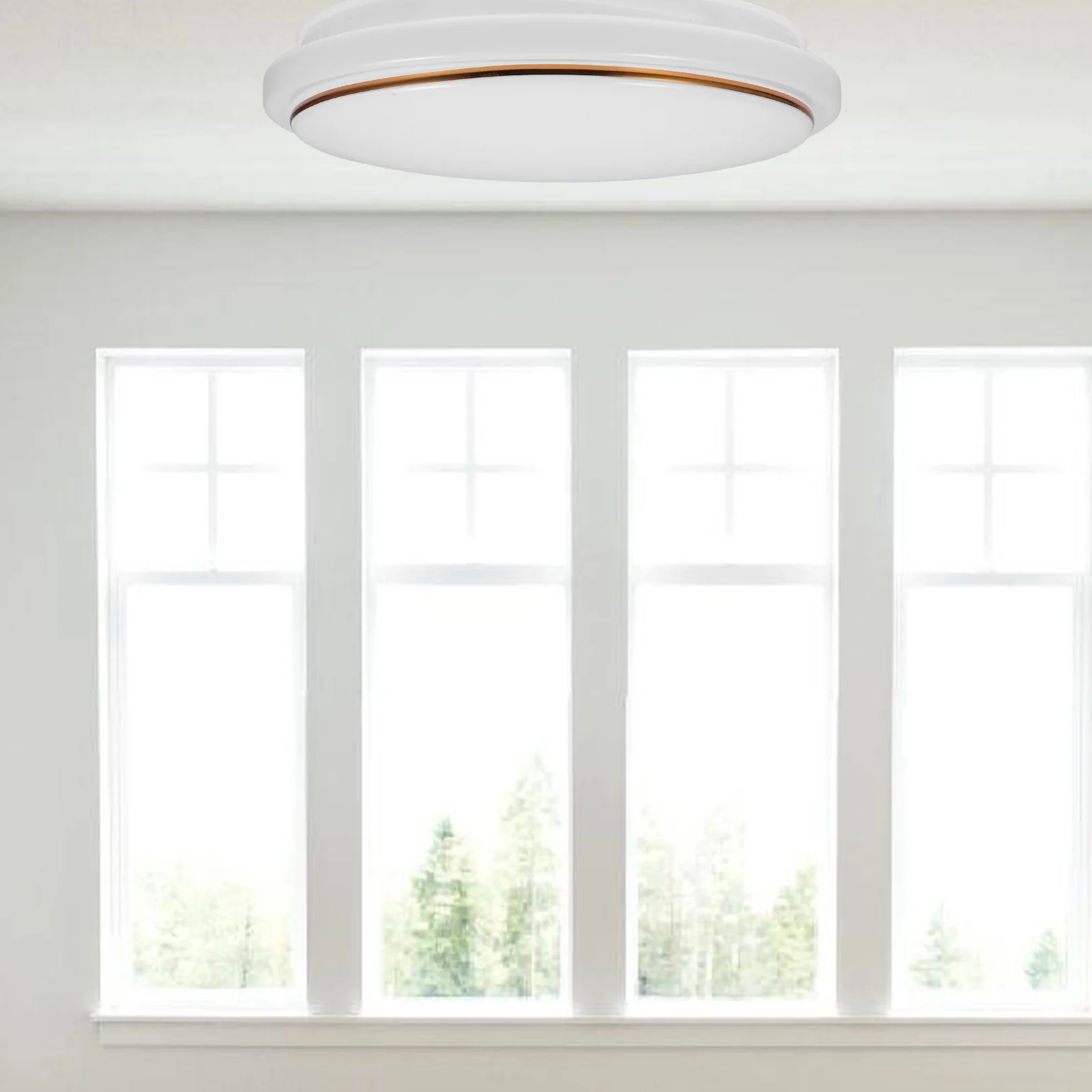 Paralume da soffitto Eleganti lampade per sala da pranzo Luci con piastra di copertura a globo per corridoio in PVC da incasso