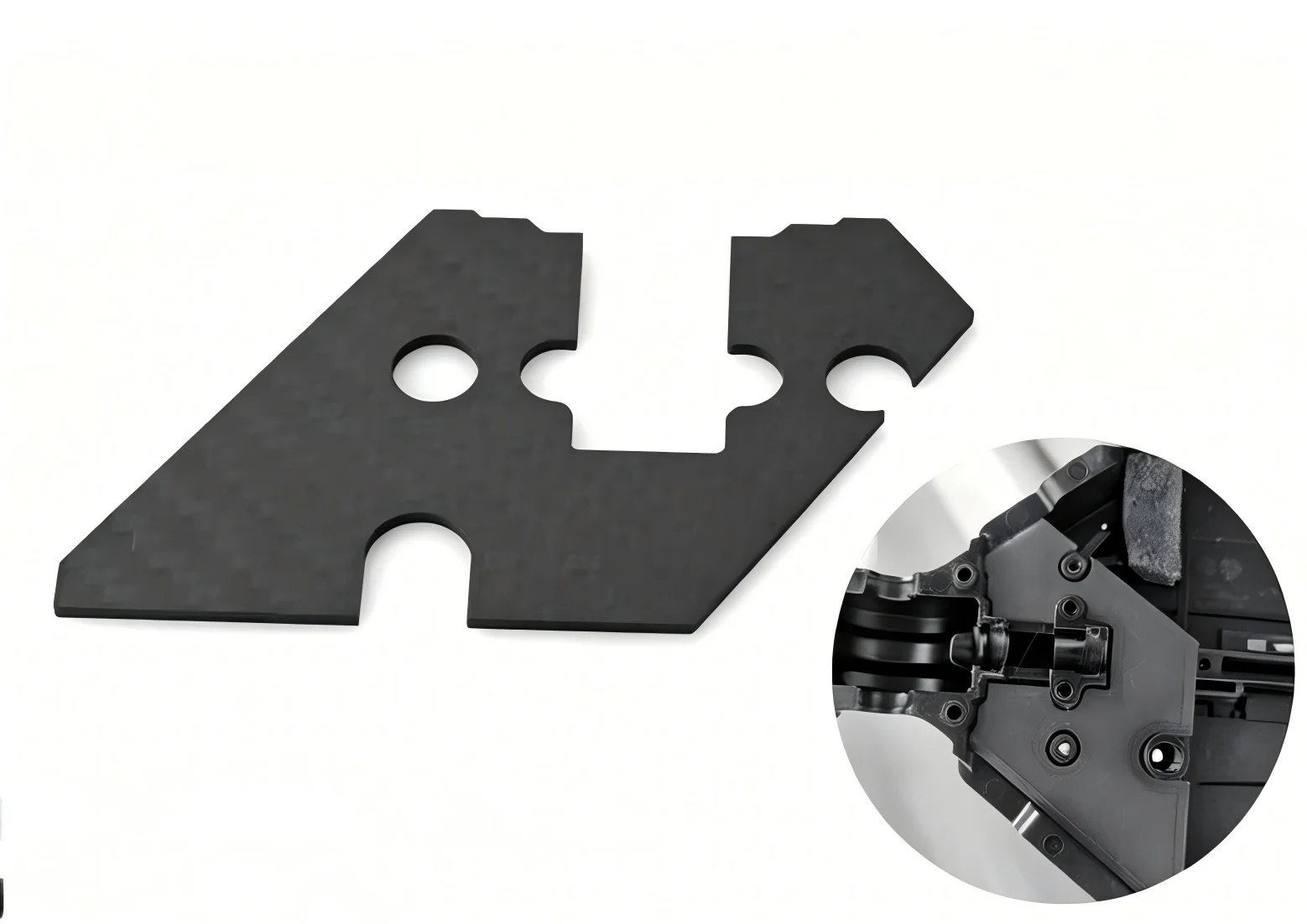 

Tamiya TT-02 Steering Dust Cover Carbon Fiber Shield for TT02 Steering Set Upgrade Parts 1/10 RC Car