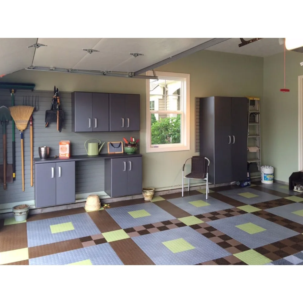 بلاط أرضية جراج كوبوليمر شديد التحمل غير قابل للانزلاق لسهولة التركيب والمتانة #3