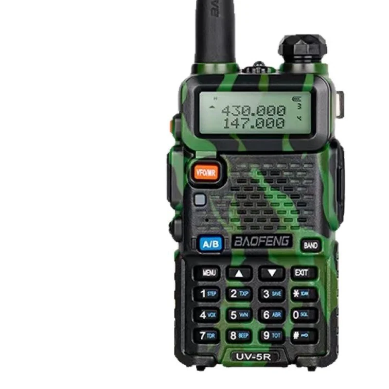 Baofeng UV-5R 위장 듀얼 밴드 양방향 라디오, UV 듀얼 세그먼트 휴대용 라디오 워키토키, 장거리 통신 워크맨