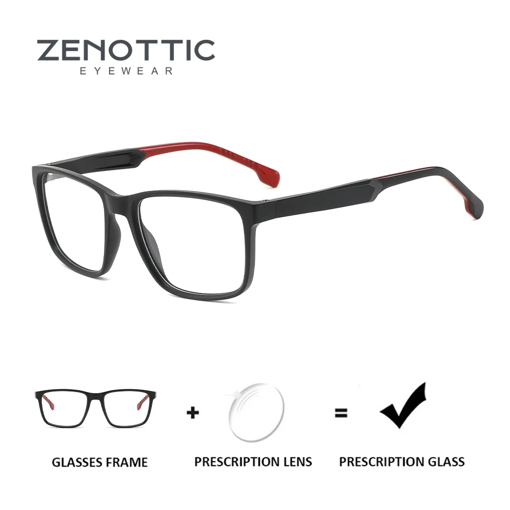 

ZENOTTIC модные квадратные очки по рецепту для унисекс ацетатные фотохромные оптические очки прогрессивные/очки для близорукости