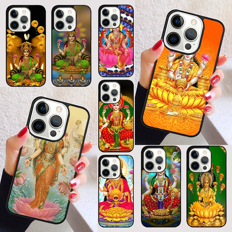 ラクシュミー ヒンドゥー教の女神 iPhoneケース iPhone 17 Air 16 16e 15 Plus Apple 13 11 12 14 Pro Max用 カバー シェル