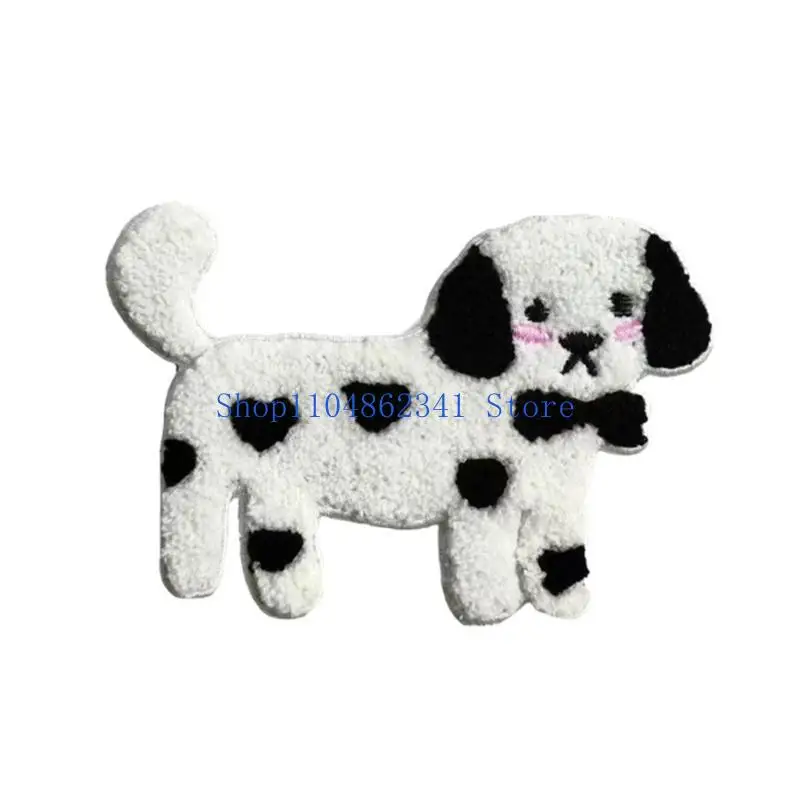 

5asd Lovely Dog Applique Handmade Craft Project Hand Sewing Patches Embroidery Shoes Shirt Patches Sewing Project Accessories