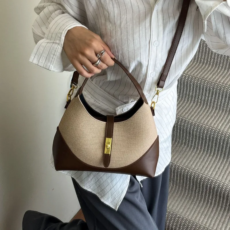 2025 حقيبة زلابية ملونة جديدة للنساء متعددة الوظائف حقيبة كتف للركاب حقيبة يد حقيبة كروسبودي حقيبة تحت الإبط