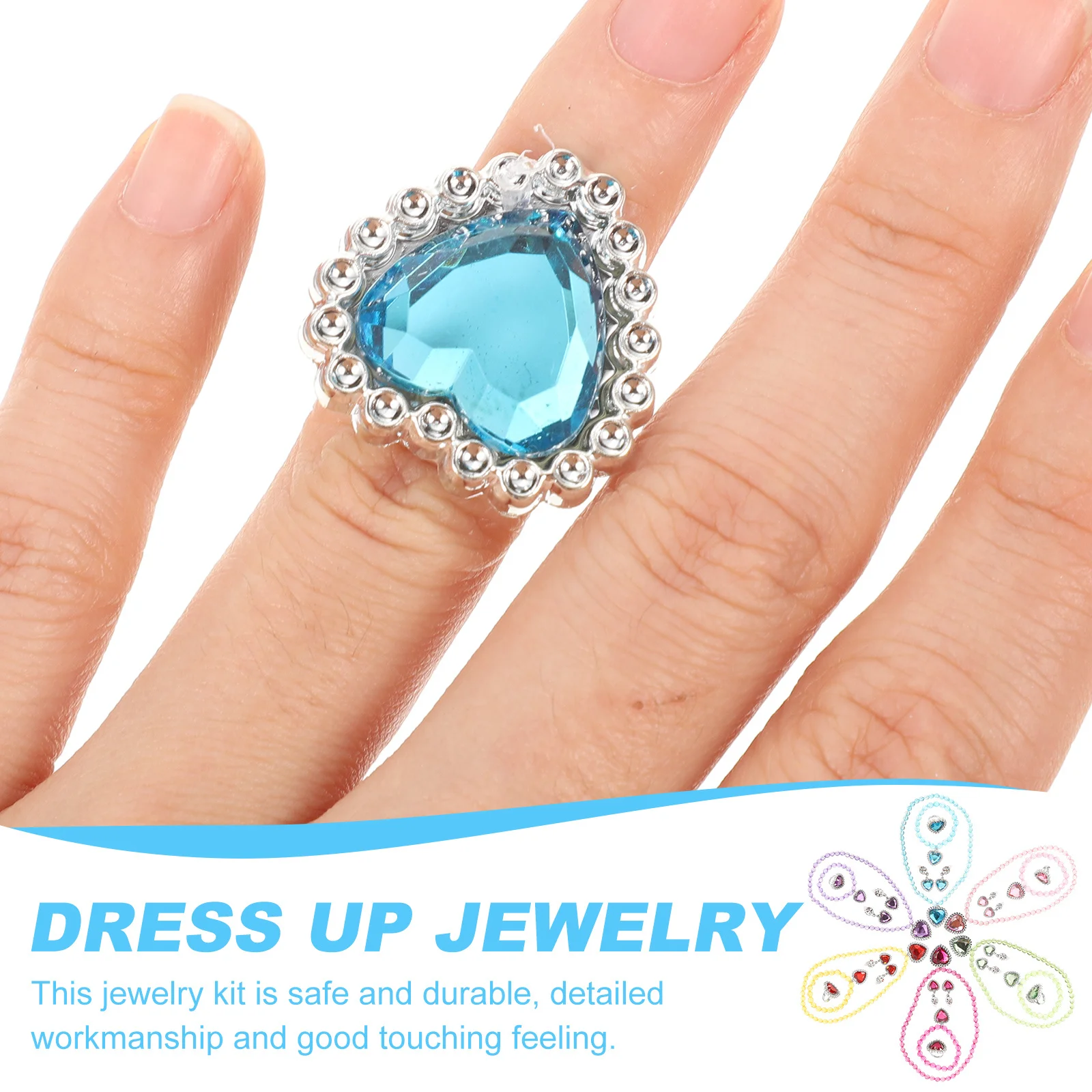 6 set meisjes sieraden set kinderen aankleden accessoires verjaardagscadeau voor peuters van 4 tot 8 jaar kostuum sieraden speeltijdplezier