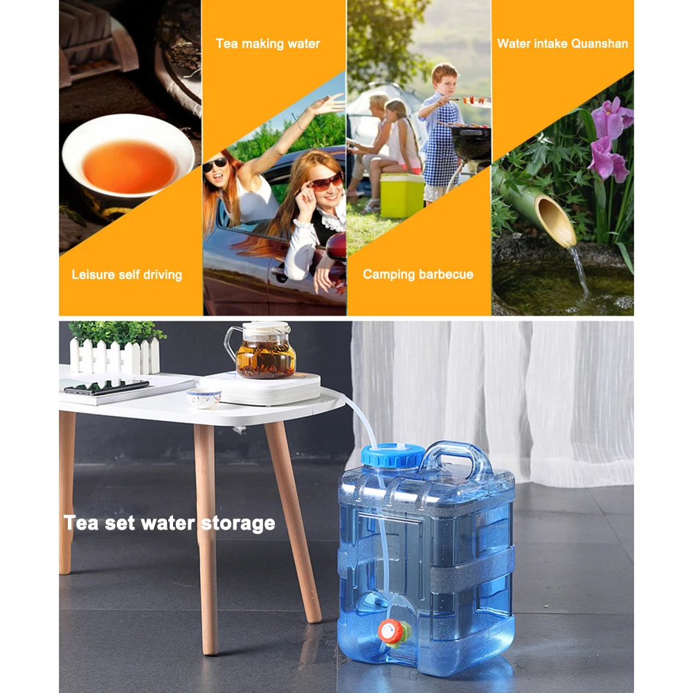 18/20/22L حاوية مياه للتخييم الغذاء الصف علبة مياه نقية سعة كبيرة مع صنبور الملحقات الخارجية الاستخدام المنزلي #2