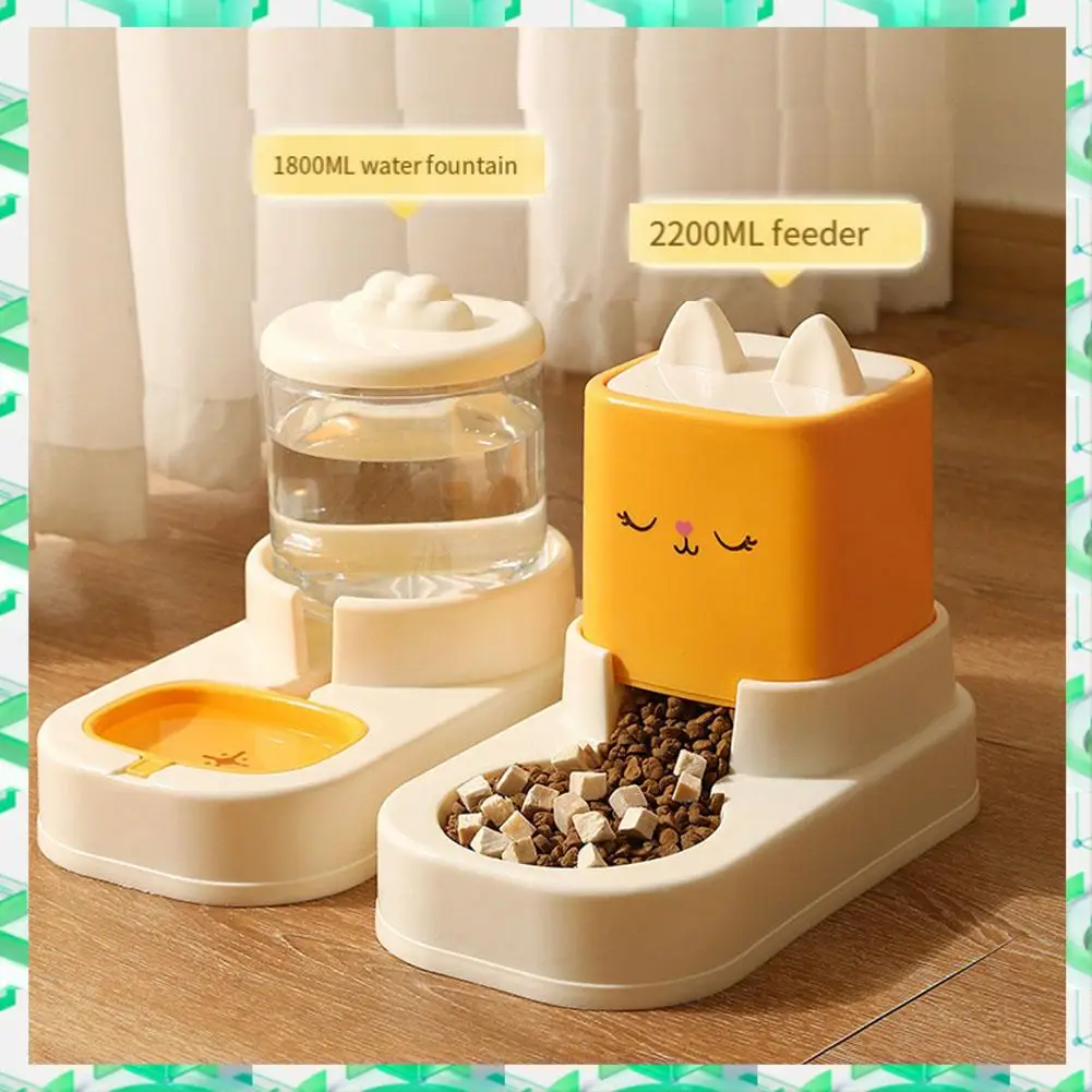 

FIZP Pet Cartoon Feeder Large-Capacity Cat & Dog Universal Cat Bowl & Dog Basin