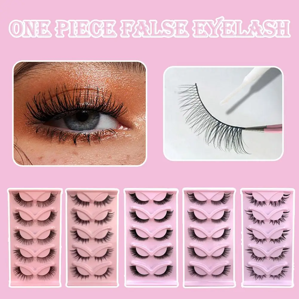 Cílios postiços quentes cílios de gato fofos 3d vison cílios finos falsos reutilizáveis cílios naturais banda volume invisível leve v9t0