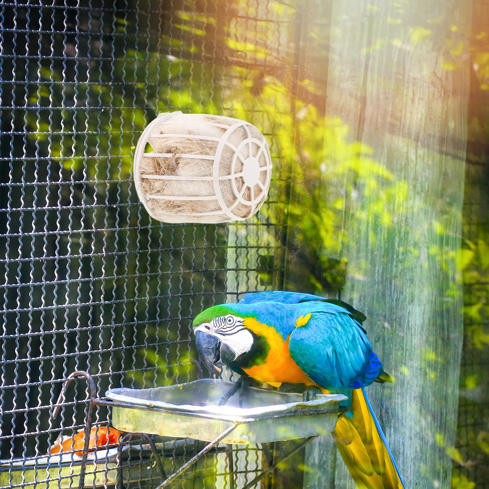 

2Set Bird Nesting Material Natural Jute Fiber Soft Comfortable Bedding for Parakeet Canary Finch Birdcage Garden Outdoor