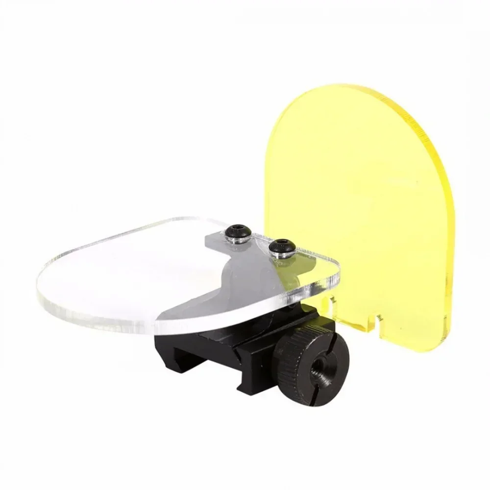 Flip up escopo montagem ponto vermelho vista transparente lente protetor capa brinquedo arma rifle escopo acessórios