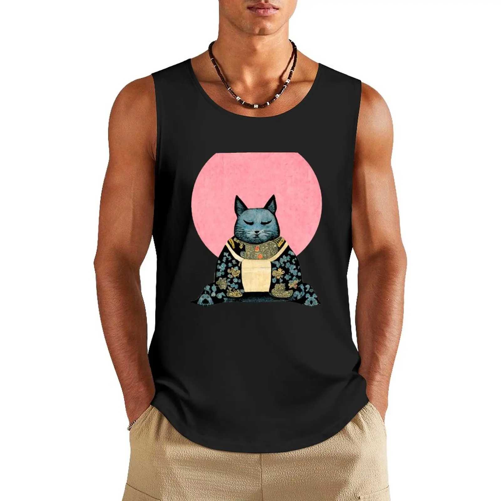 Cats Rule Because Humans Suck on Dark Background Tank Top men gym clothing Gym t-shirt man sleeveless man shirts gym shirt man