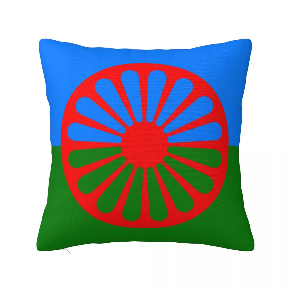 Romany Roma Travellers Flag Square Pillow Cases Cushion Covers Novelty Decor Throw Pillow Case Cover for Home 45*45cm