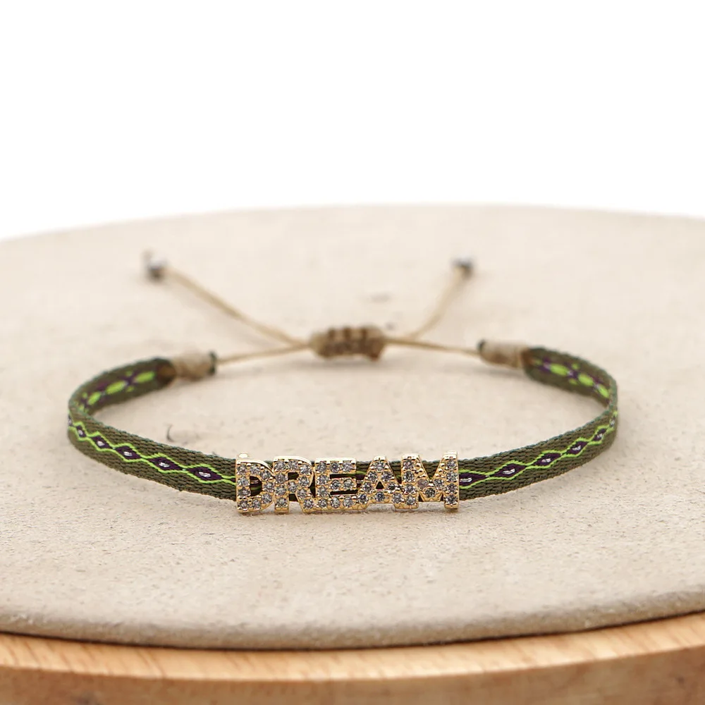 KKBEAD Handgewebtes, umweltfreundliches Stoffarmband für Frauen, verstellbar, Boho-Freundschaftsgeschenk, Yoga-Schmuck, kolumbianisches Makramee-Pulsera – Detail 5