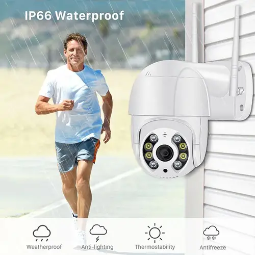 Imagen 2 del producto Icsee 8MP 4K cámara IP AI 5MP Speed Dome seguimiento automático cámara PTZ hogar inteligente al aire libre inalámbrico WIFI CAmera vigilancia Icsee