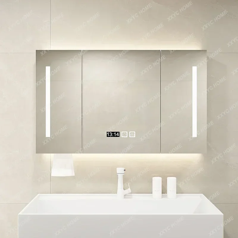 حوض غسيل معدني مرايا حمام خزانة حمام درج تخزين عرض مرايا حمام رف جدار أثاث غرفة Casa Arredo