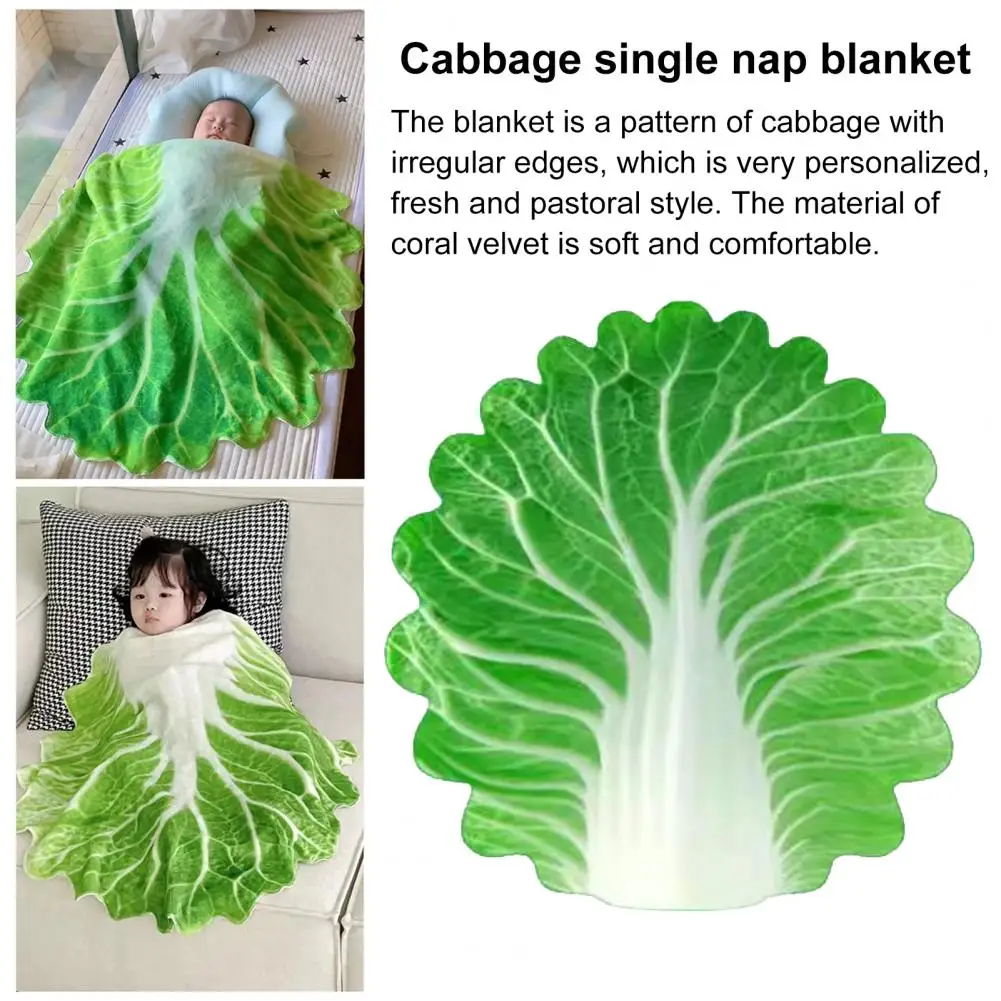 Baby Sleeping Blanket Cabbage Shape Nap Quilt Warmth Office Throw Blanket Bedroom Company Blanket