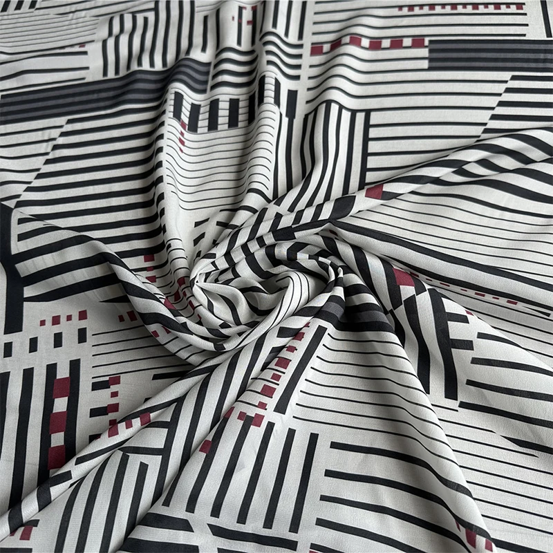 

1 метр, 100% тутовый шелк, 15 мам, креповый шелк, белая полоска, с принтом, 138 см, ширина 53 дюйма, в дворце, JJ653