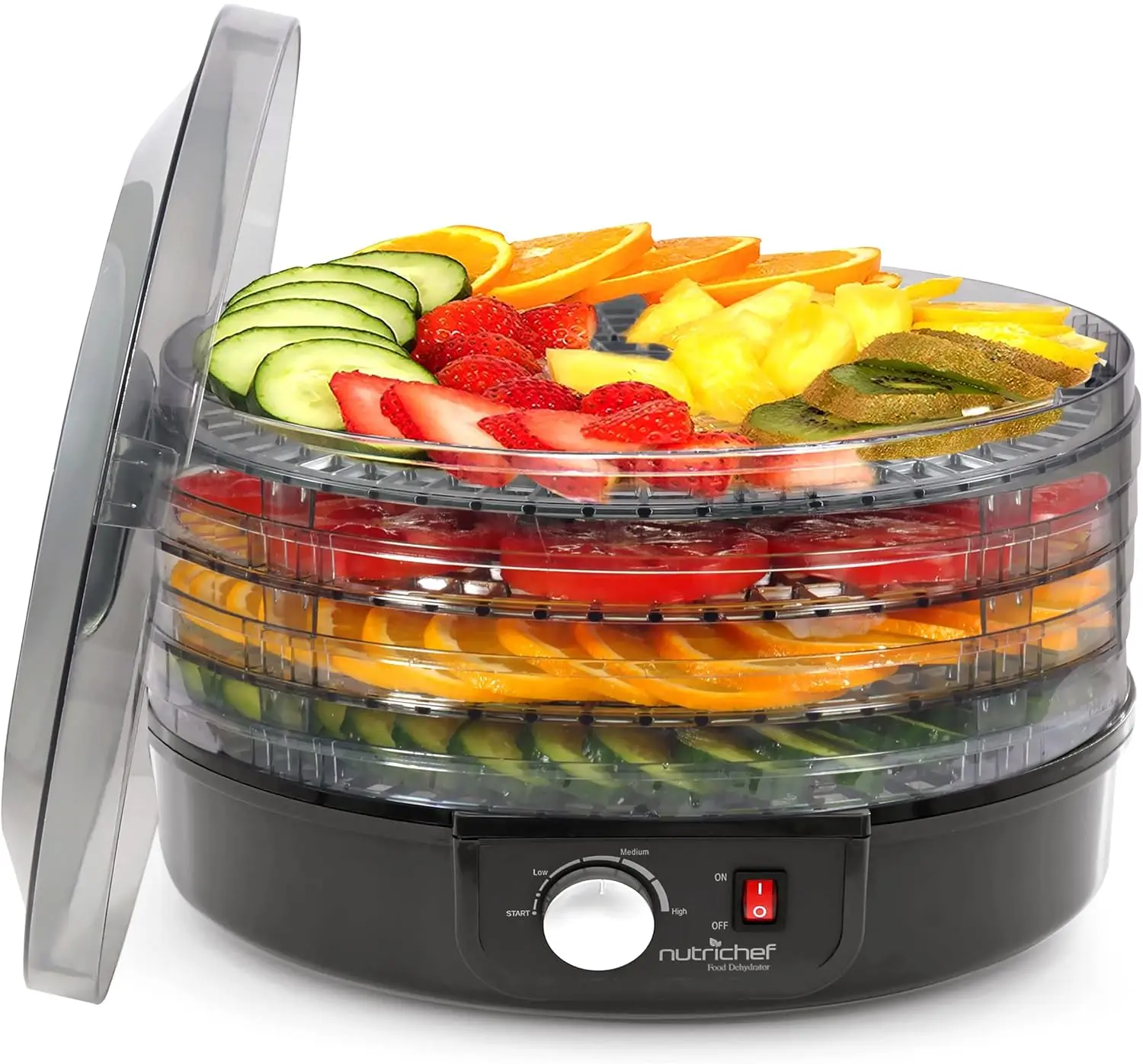 Countertop Food Dehydrator - Professional Multi-Tier Food Preserver - Dehydrates Fish, Meats, Mushrooms, Fruits & Vegetables