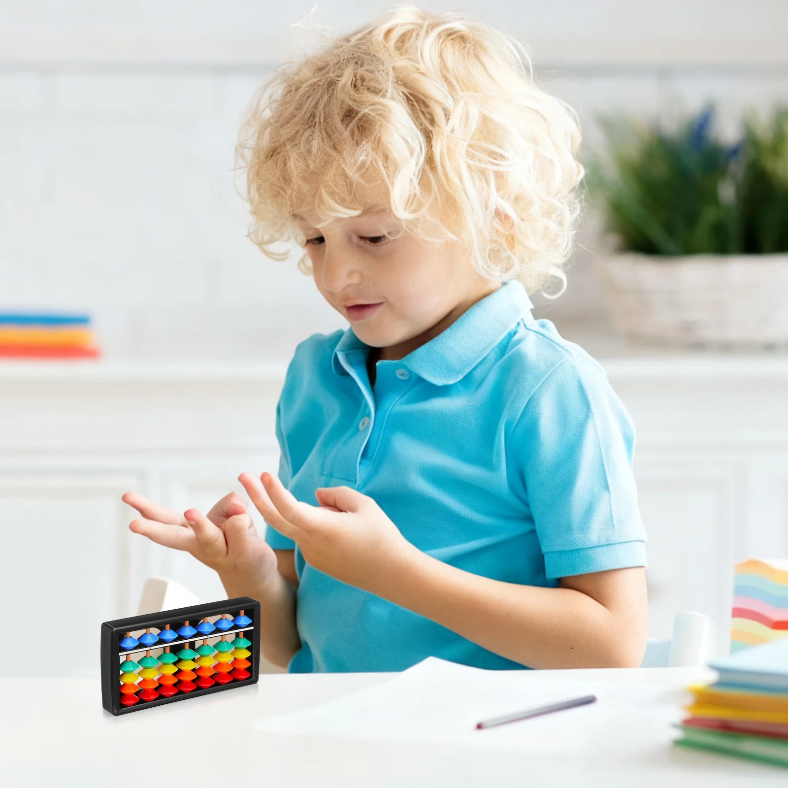 2 stks Kleurrijke Kraal Abacus Kids Math Learning Tool Abs Rekenkundige Educatief Tellen Hulpmiddel Voor Kinderen Vroege Ontwikkeling