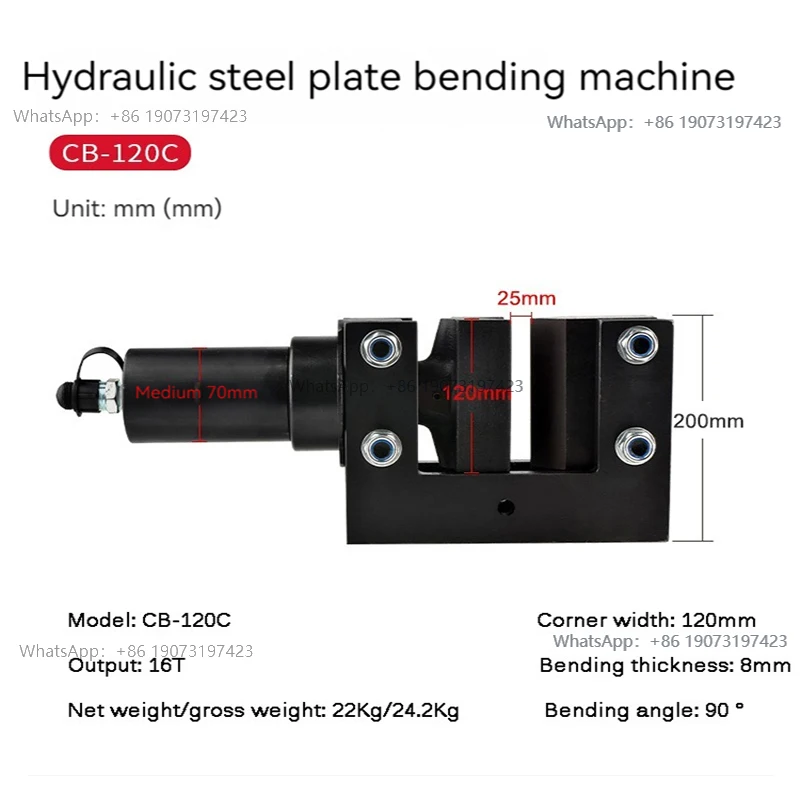 

Hydraulic Bending Machine CB-120C Copper Row Aluminum Row Angle Iron Bending Machine Bus Processing Machine 16T