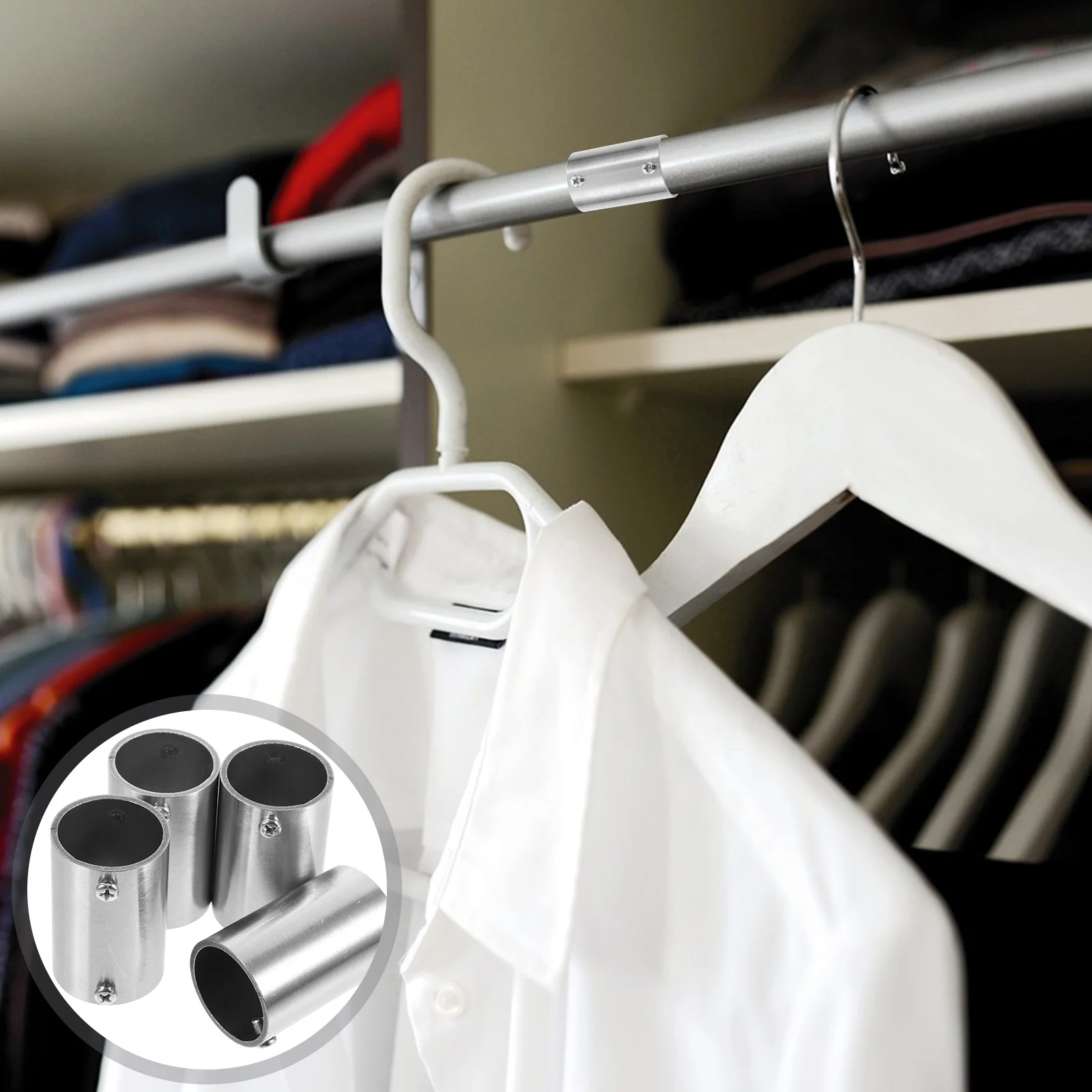 

4Pcs Stainless Steel Straight Pipe Fitting Connector Easy Installation Handrail Railing Tube Versatile Precision Machining