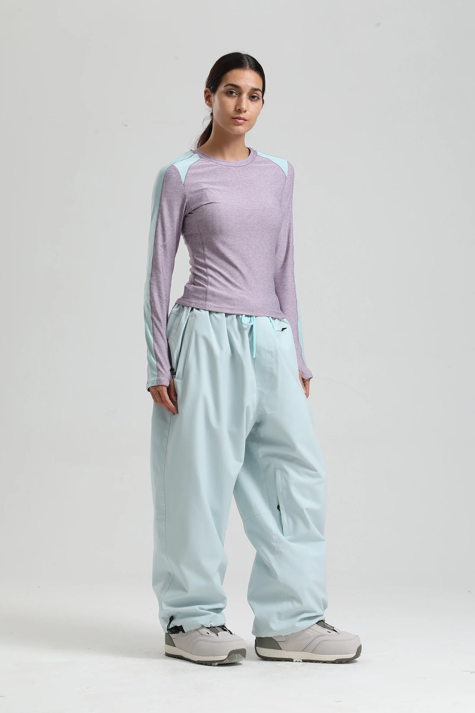 Gsou Snow 2025, Unisex-Cargohose mit lockerer Passform – wasserdichte, winddichte Snowboardhose für Damen und Herren, Winter-Schneeausrüstung – Detail 37