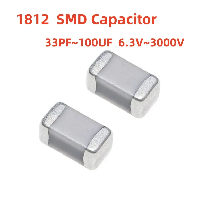 

1812 SMD Capacitor 10PF33PF220PF330PF470PF680PF1NF2.2NF4.7NF10NF22NF47NF100NF0.1UF1UF2.2UF4.7UF10UF22UF47UF100UF220UF102103 104