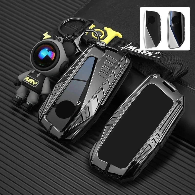 High End Zinc Alloy for BMW I7 X7 G07 LCI IX I20 X1 U11 7 Series G70 G09 XM U06 G81 M3 2023 TPU Smart Remote Car Key Case Cover