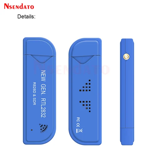 Imagen 2 del producto Sintonizador de TV Digital USB 2.0 RTL2832U R828D SDR RTL A300U 25MHz-1760MHz Receptor de TV FM Sintonizador de Frecuencia Dongle con Antena