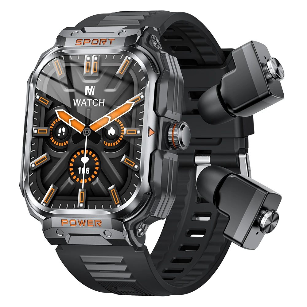 Smart Watch with Earbuds 2 in 1 and Smartwatch Fitness Tracker with Heart Rate Sleep