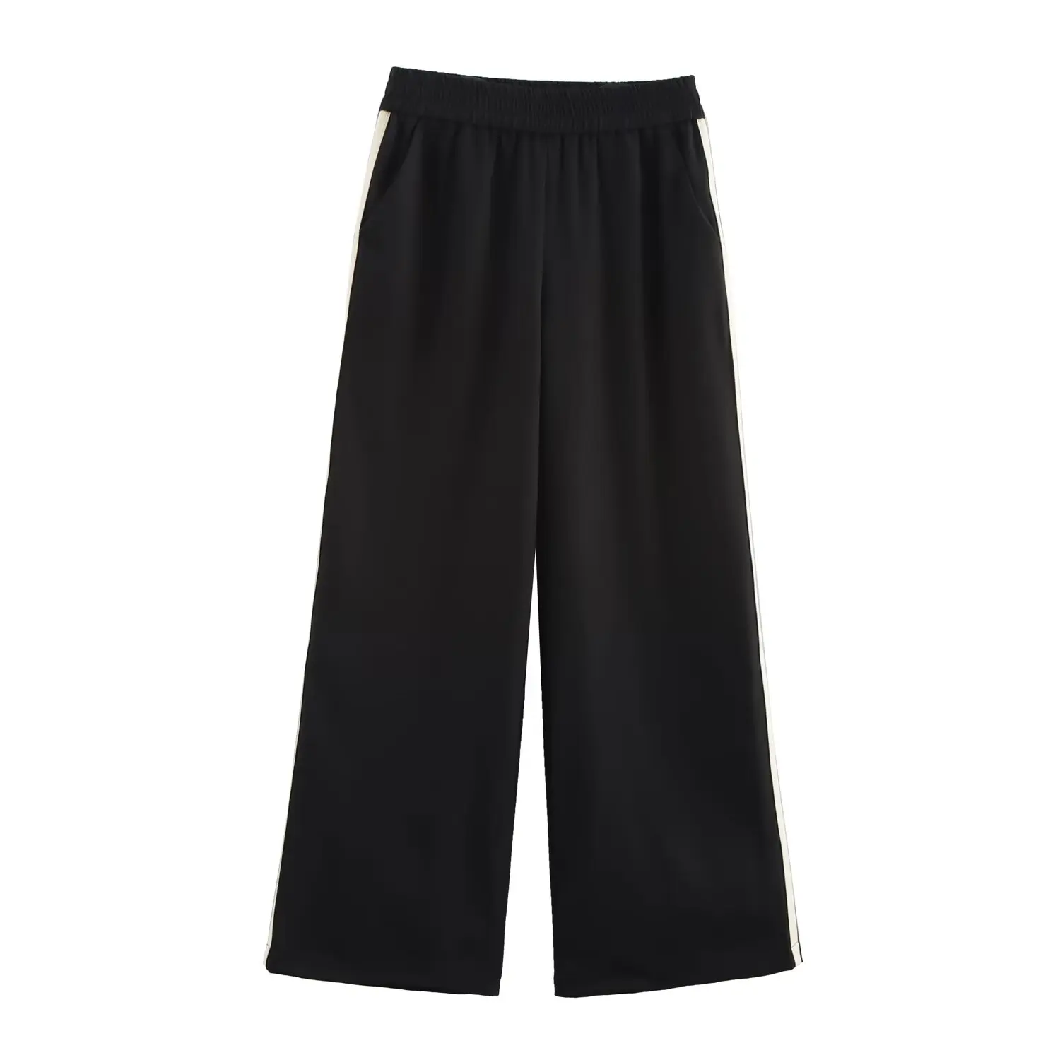 

2025 new women's clothing European and American style fashion casual slim loose straight trousers trend