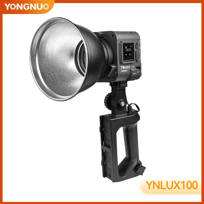 Yongnuo YNLUX100 100 Вт COB Light 3200k-5600k Ручной видеосвет с креплением Bowens для наружного освещения видеосъемки